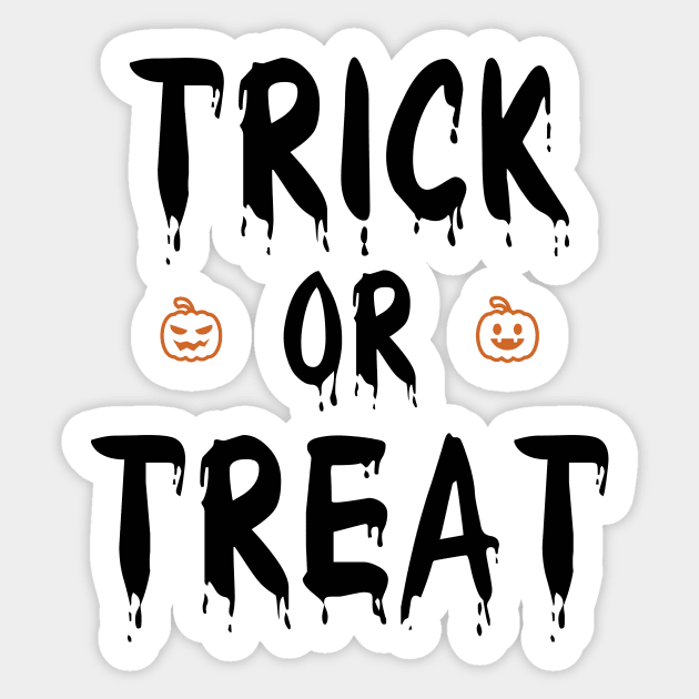 Trick Or Treat Sticker by quoteee